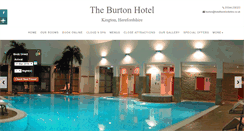 Desktop Screenshot of burtonhotel.co.uk