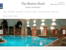 Tablet Screenshot of burtonhotel.co.uk